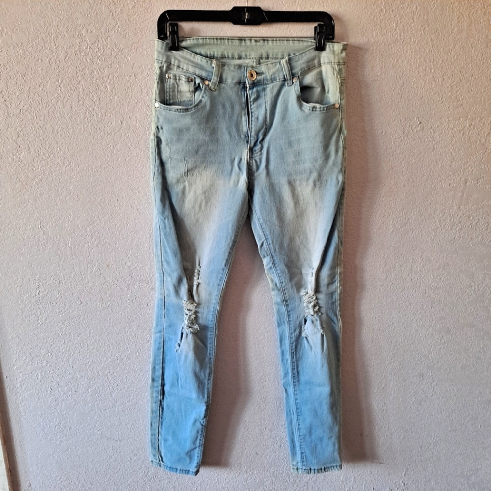 Men's Shein Light wash Skinny Jeans